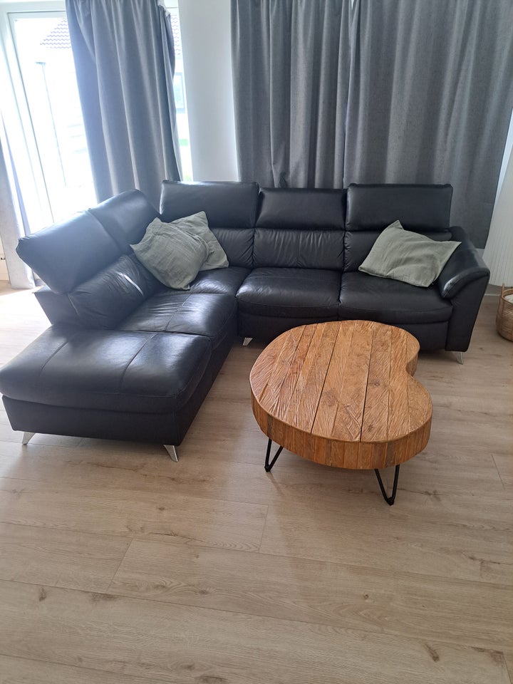 Sofa, læder, 4 pers.