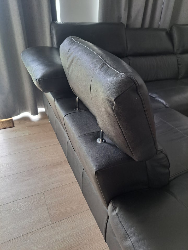 Sofa, læder, 4 pers.