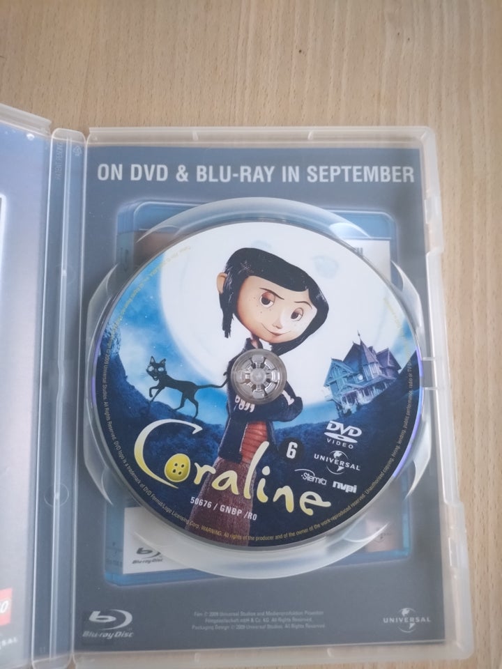 Coraline, DVD, tegnefilm