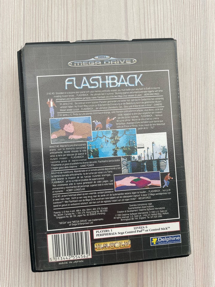 Flashback fra 1993 Sega Mega Drive