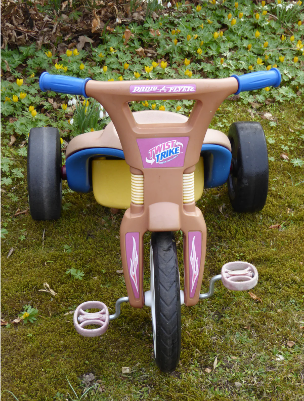 Unisex børnecykel trehjulet