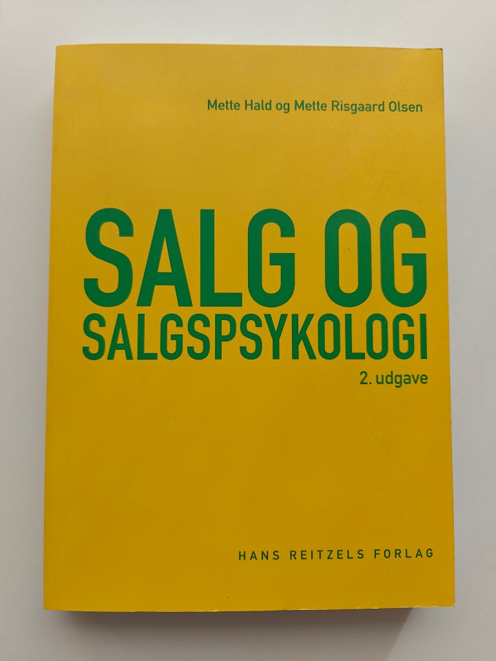 Salg og salgpsykologi 2. udgave,