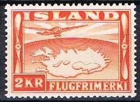 Island, postfrisk, postfrimærke