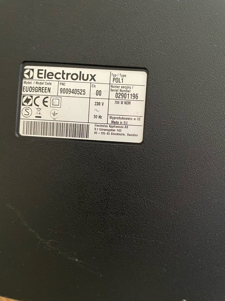 Støvsuger, Electrolux EU09GREEN