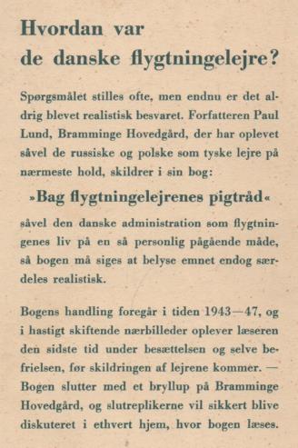 Bag flygtningelejrenes pigtraad