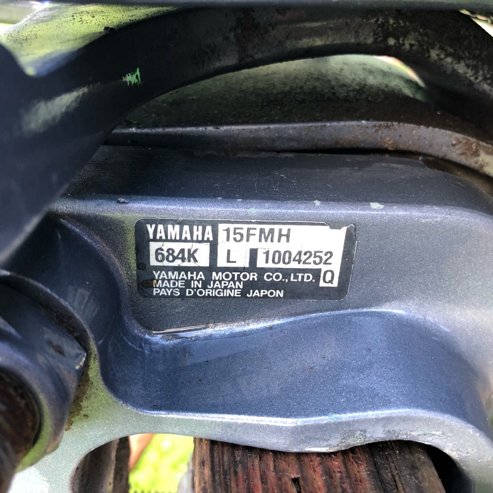 Yamaha påhængsmotor 15 hk benzin