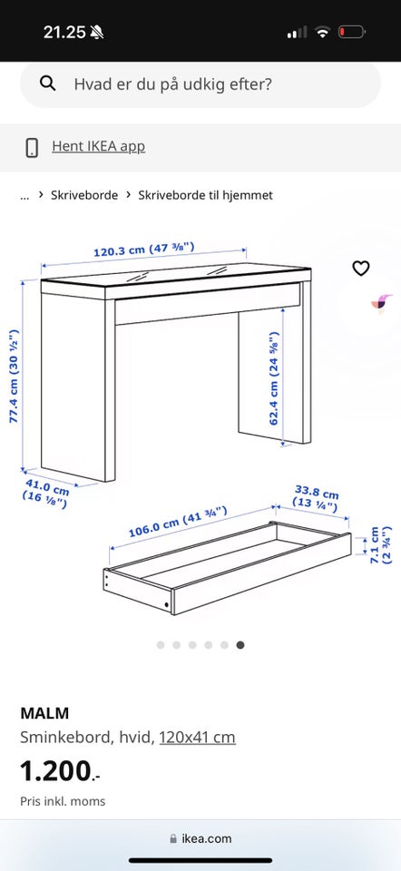 Skrivebord, Ikea