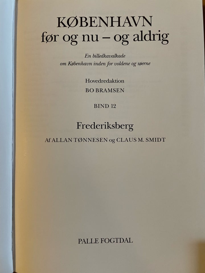 København før og nu - og aldrig , Bo