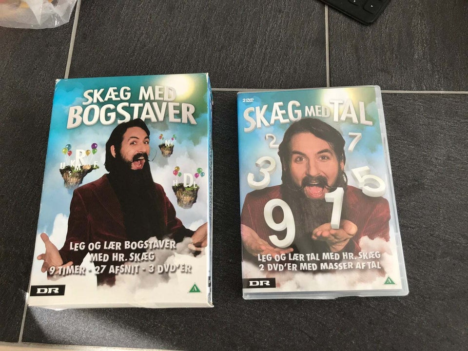 Skæg med bogstaver og tal DVD