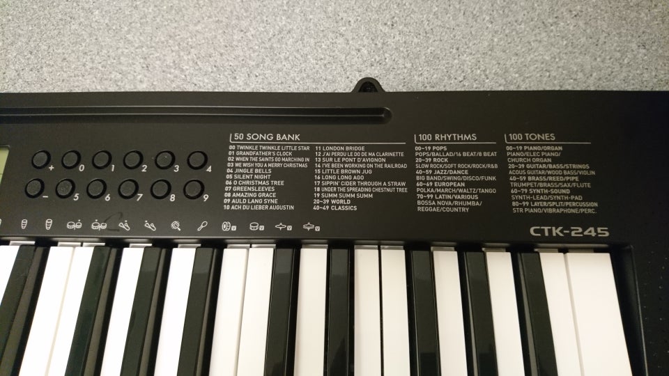 Keyboard, CASIO CTK-245 (se video)