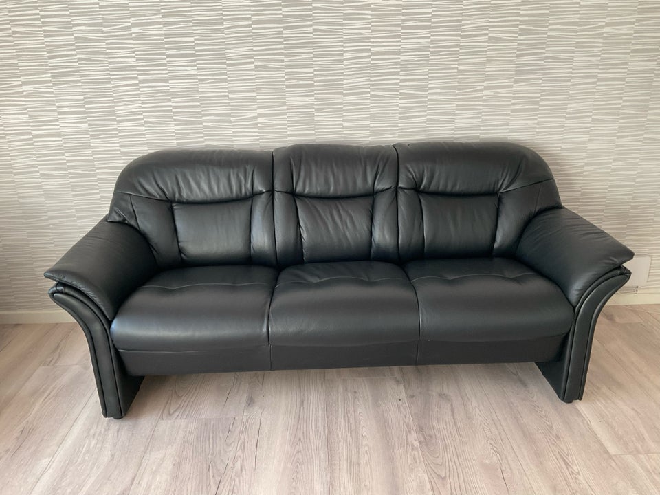 Sofa læder 3 pers