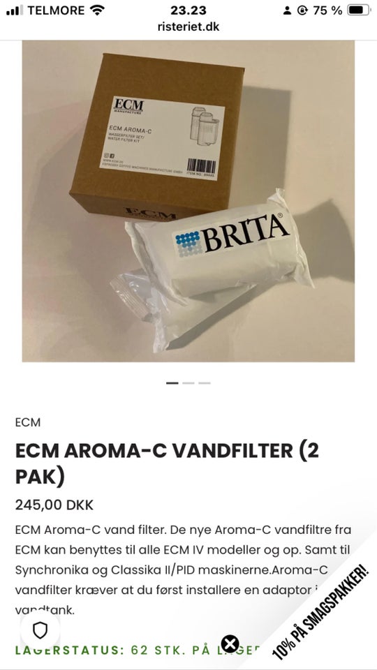 Vandfilter ECM Brita