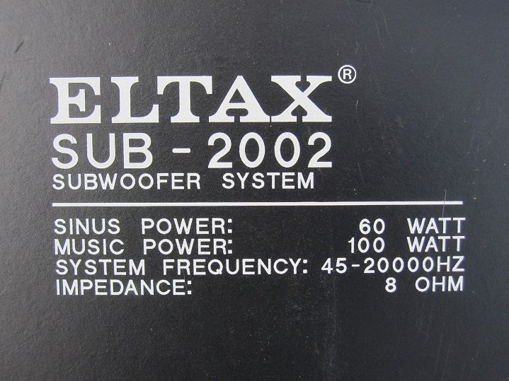 Subwoofer, Eltax, SUB-2002