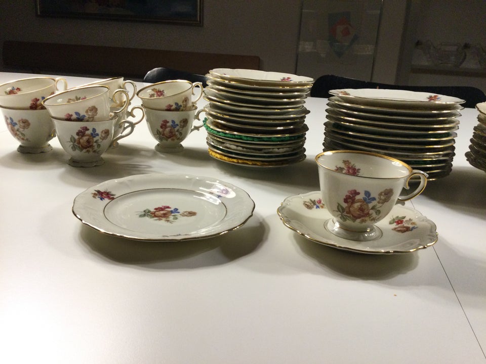 Porcelæn, Kaffekopper, side- og