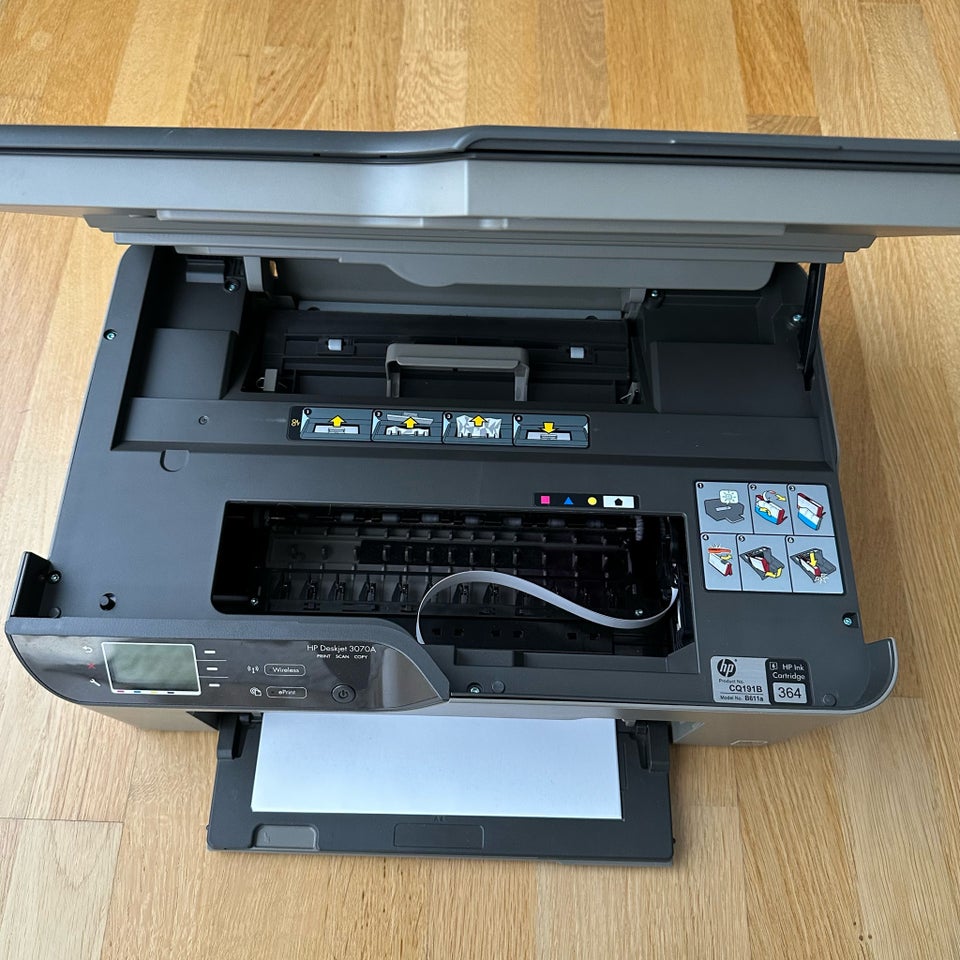 Blækprinter, m. farve, Hp