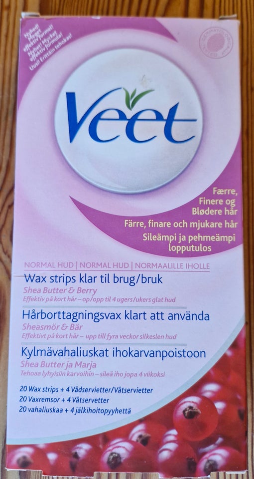 Hårfjerning, Wax strips, Veet