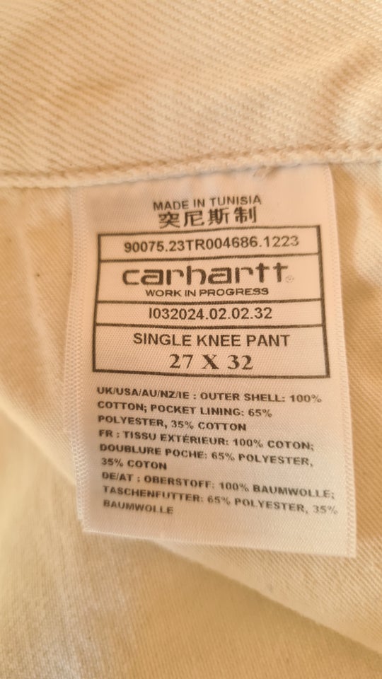 Jeans, Carhartt, hvide jeans str.