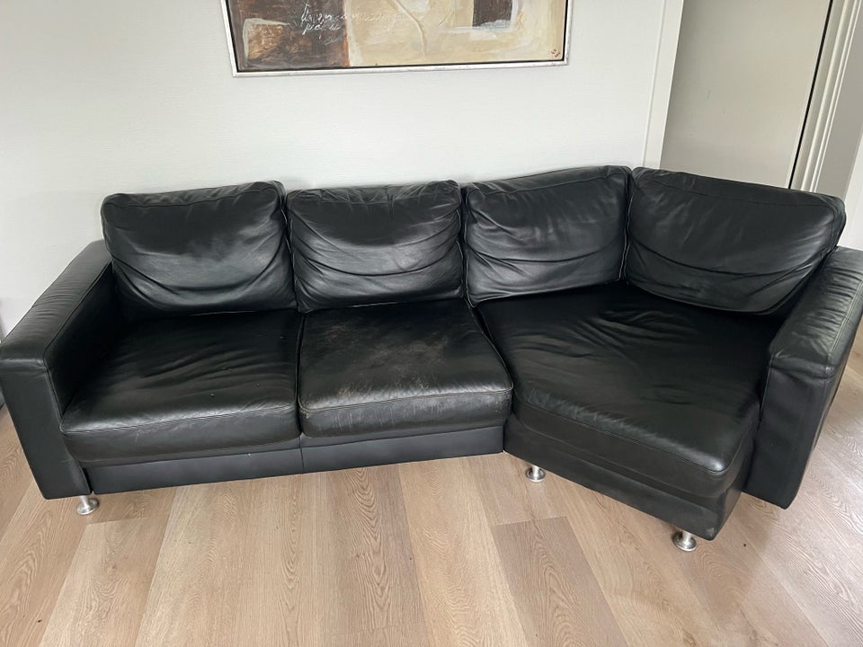 Sofa læder 3 pers