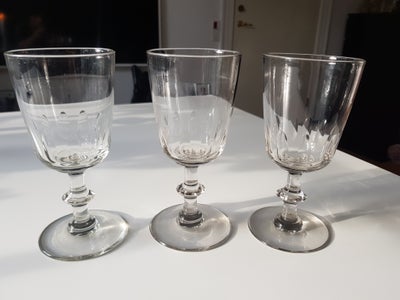 Glas 3 sjældne vintage glas Chr