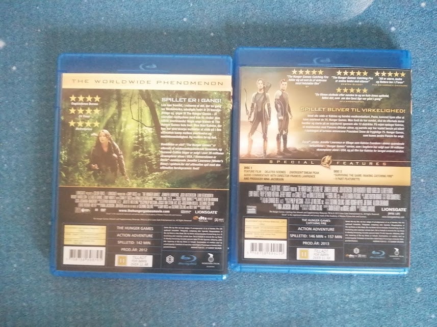 Hunger Games lot, Blu-ray, eventyr