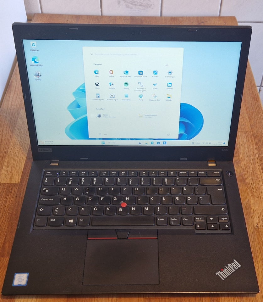 Lenovo L480, i5-8350 GHz, 8 GB ram