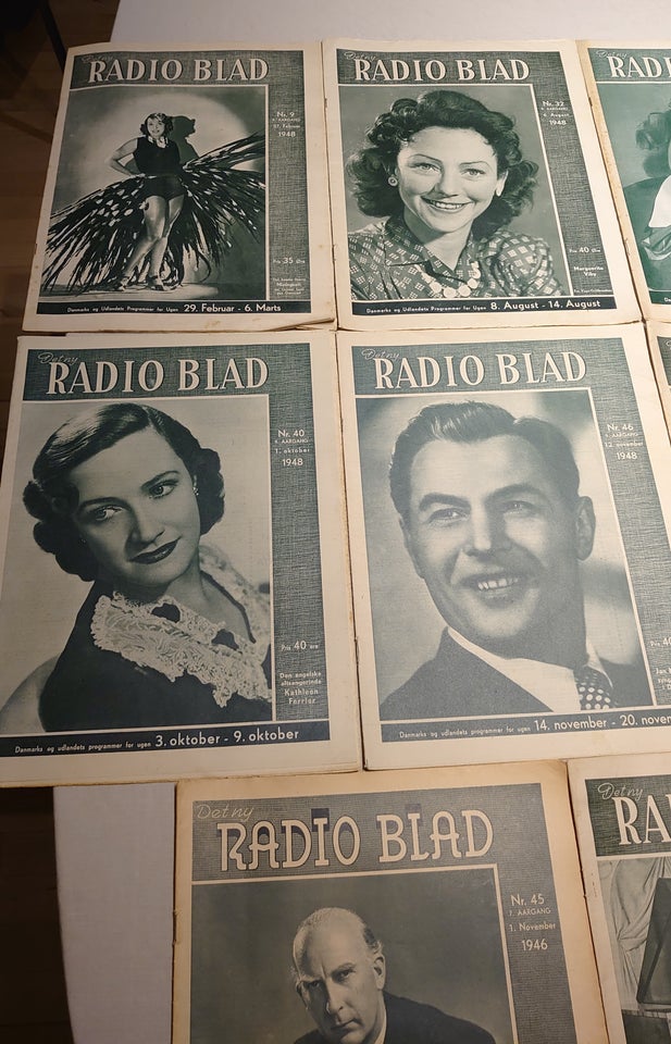 11stk Det ny Radio Blad fra 1946-50