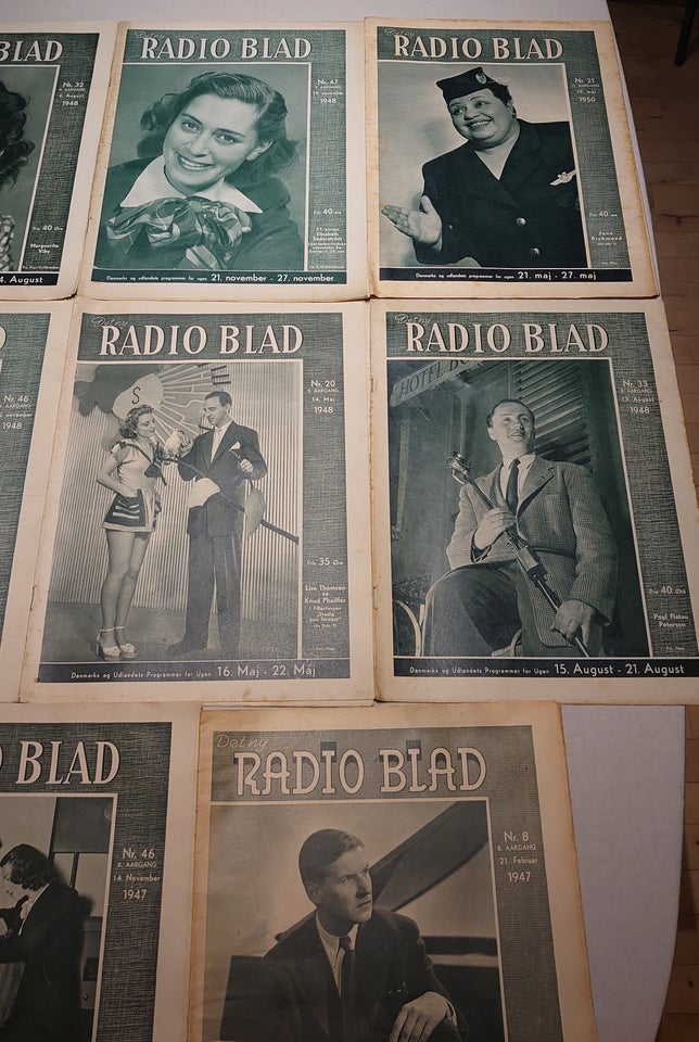 11stk Det ny Radio Blad fra 1946-50