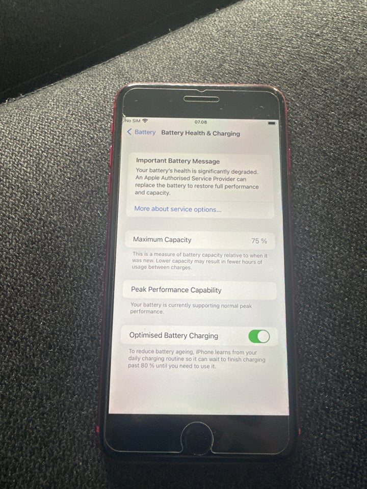 iPhone 8 Plus, 64 GB, rød