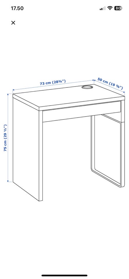 Skrivebord Ikea Micke