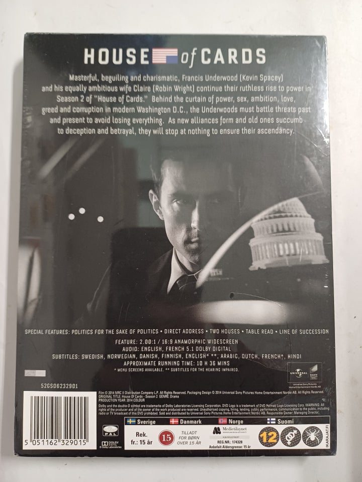 House of cards, DVD, drama