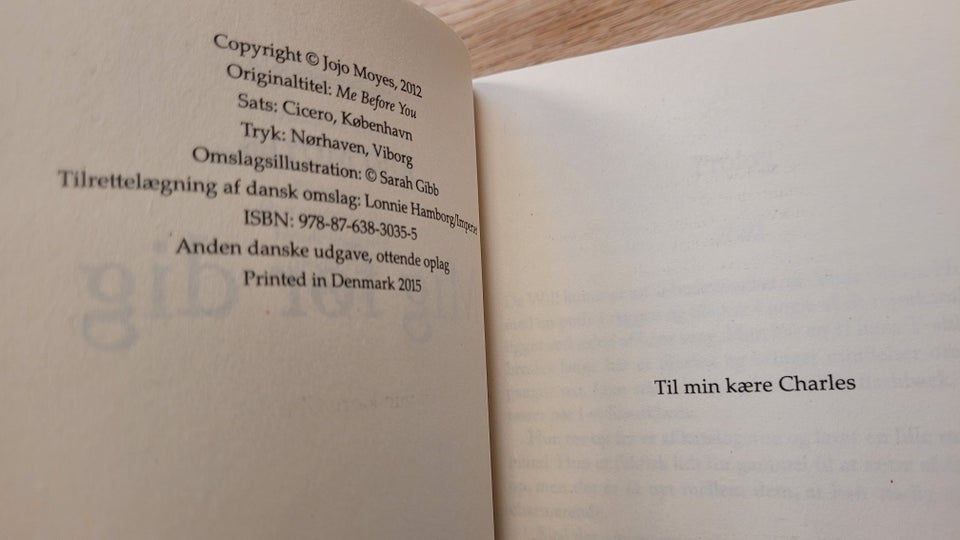 Mig før dig, Jojo Moyes. NY BOG,