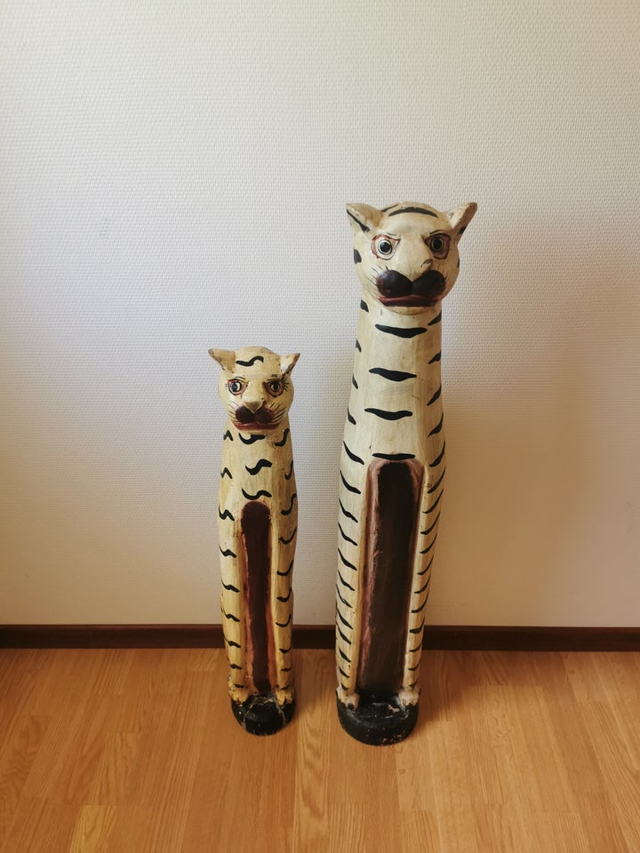 Tiger træfigurer dekorativ