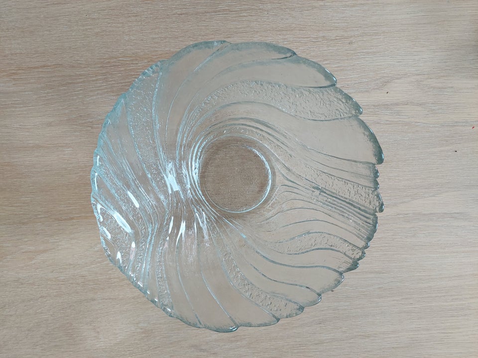 Glas Skål med "spiral mønster"