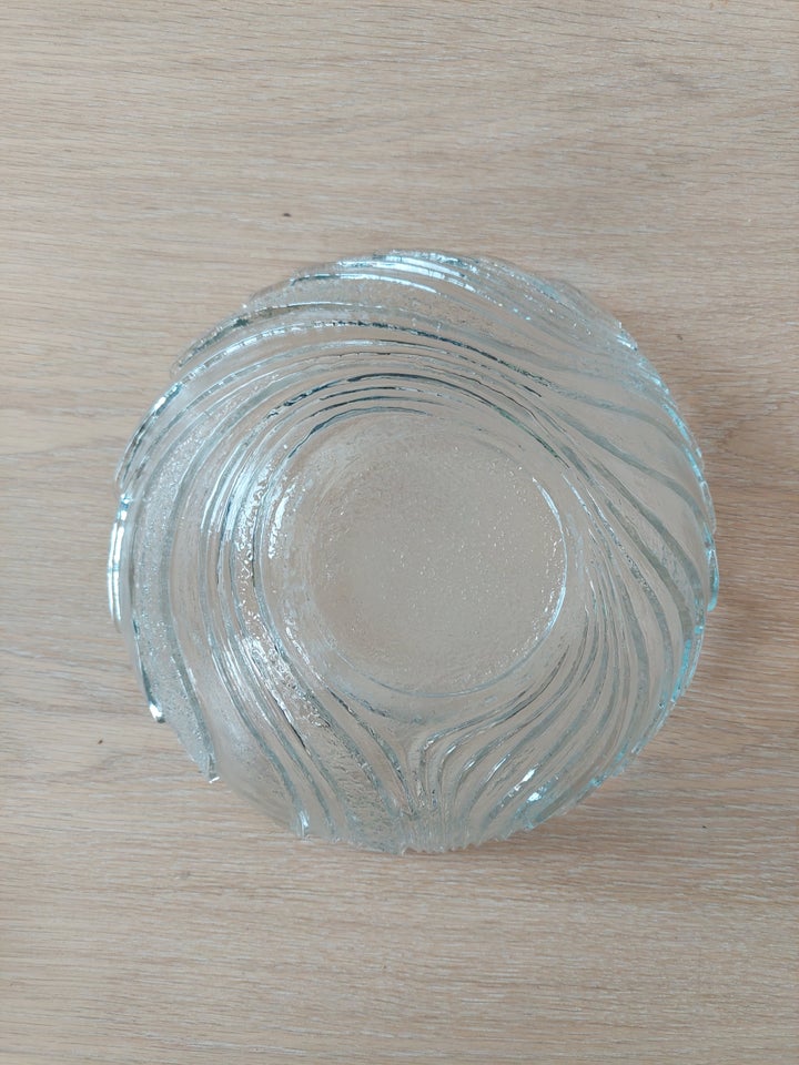 Glas Skål med "spiral mønster"