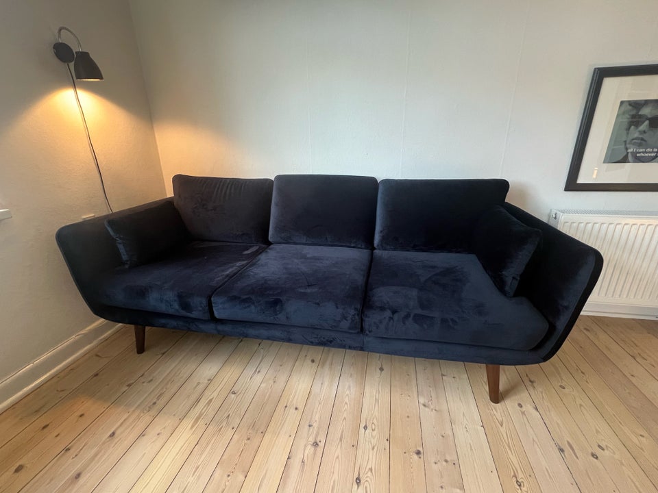 Sofa, velour, 3 pers.