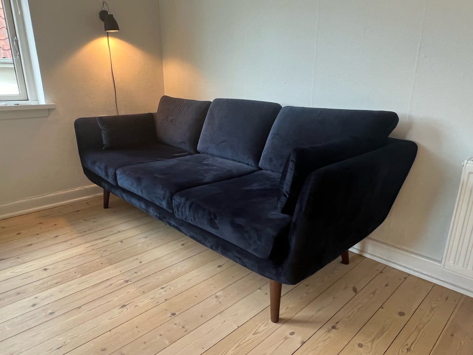 Sofa, velour, 3 pers.