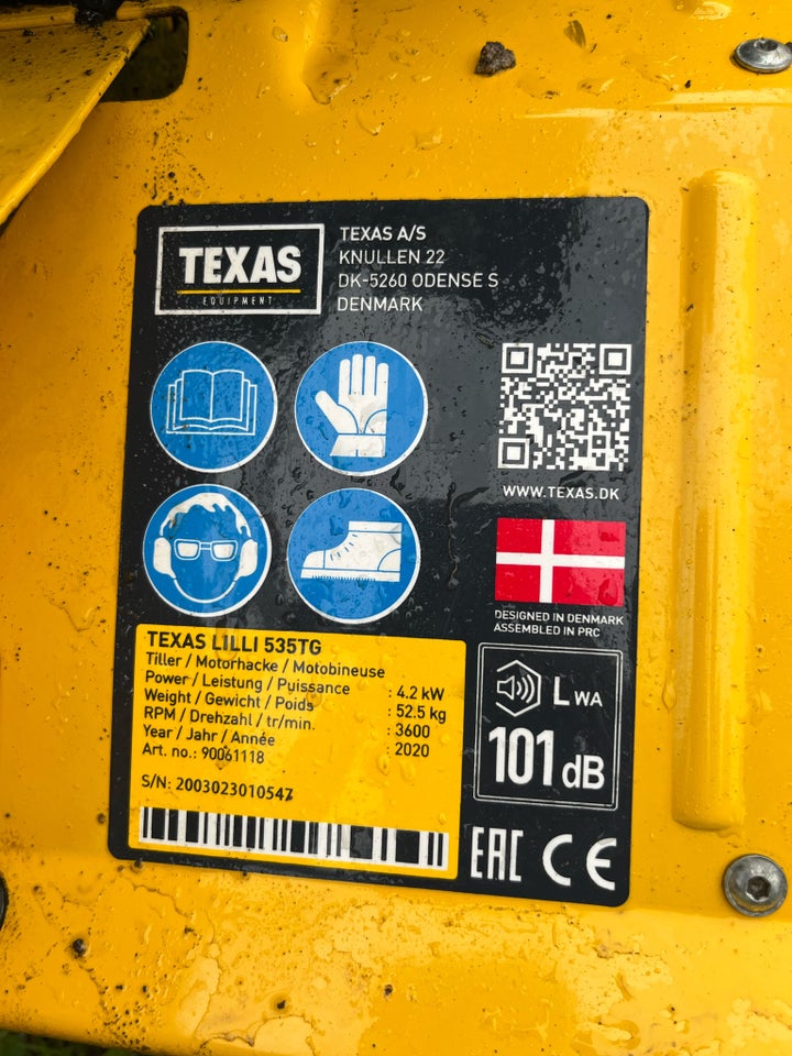 Havefræser Texas Lilli 535TG Dual