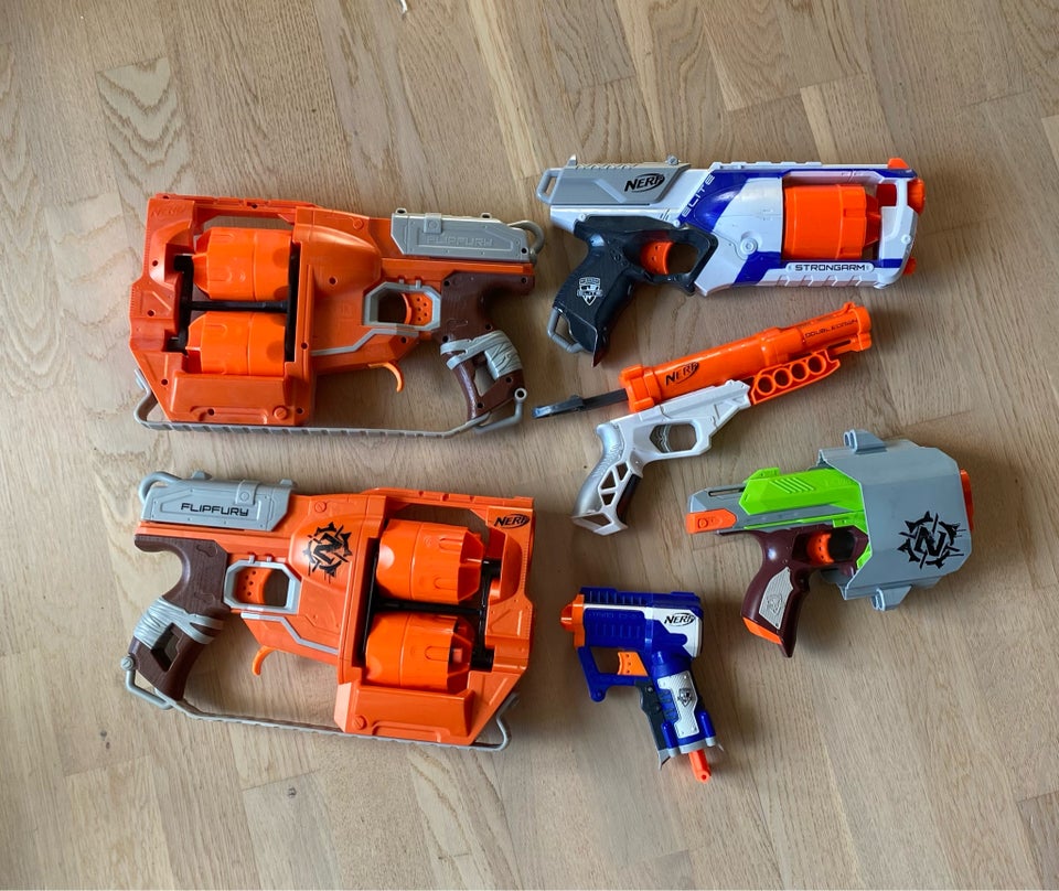 Våben, 6 manuelle, Nerf gun