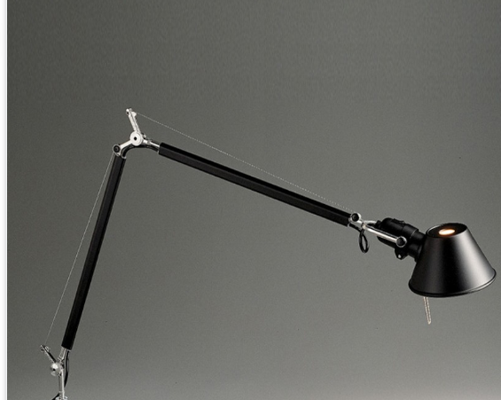 Artemide Tolomeo lampe, sort