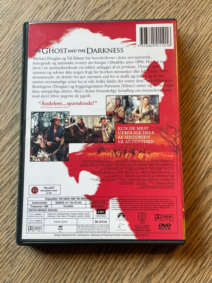 The Ghost And The Darkness, DVD,