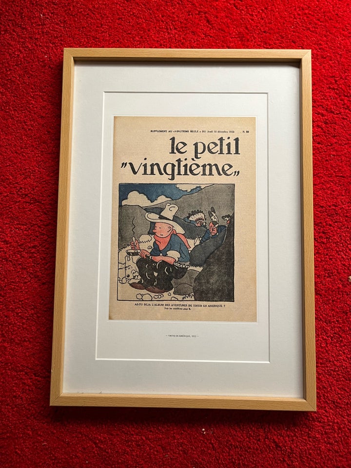 Print, Hergé, motiv: Tintin