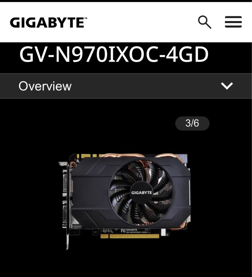 NVIDIA GEFORCE GTX 970 GIGABYTE 4