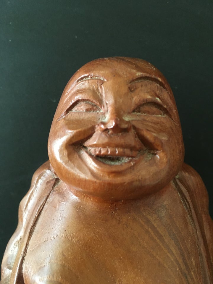 Leende munk (leende Buddha) i træ