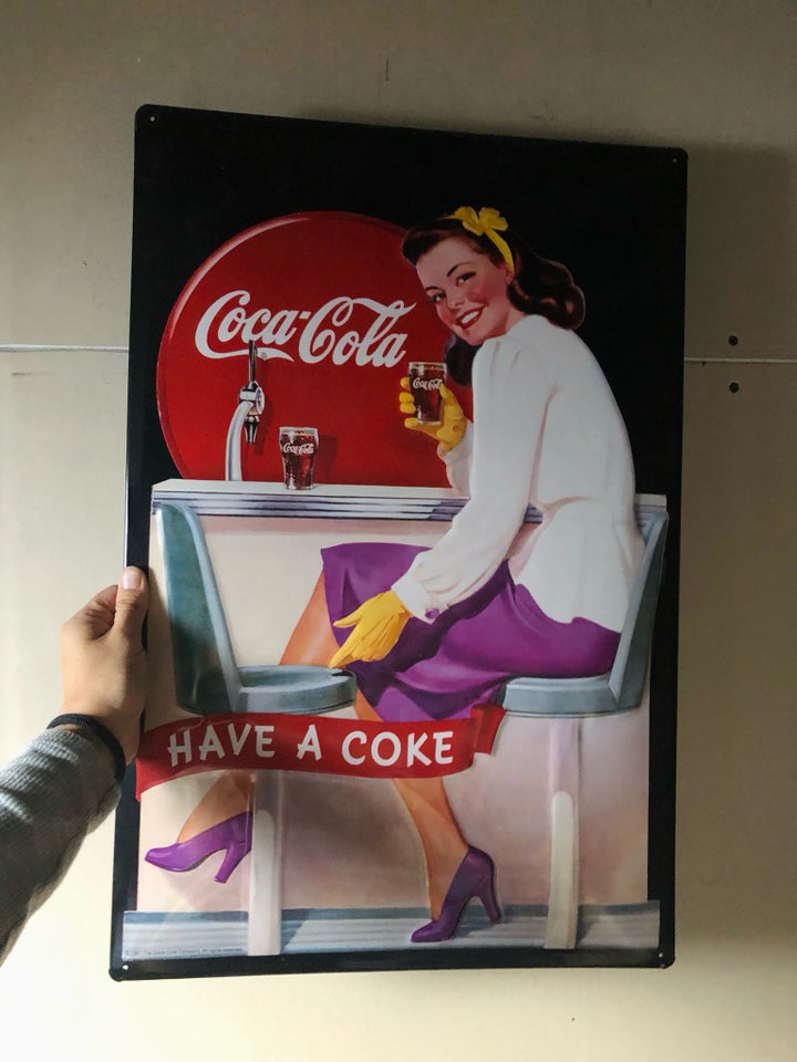 Coca Cola emaljeskilt, Coca Cola