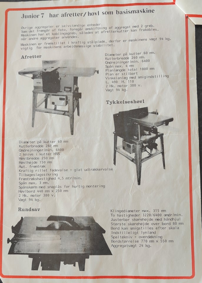 Kombimaskine Rema 7 Junior