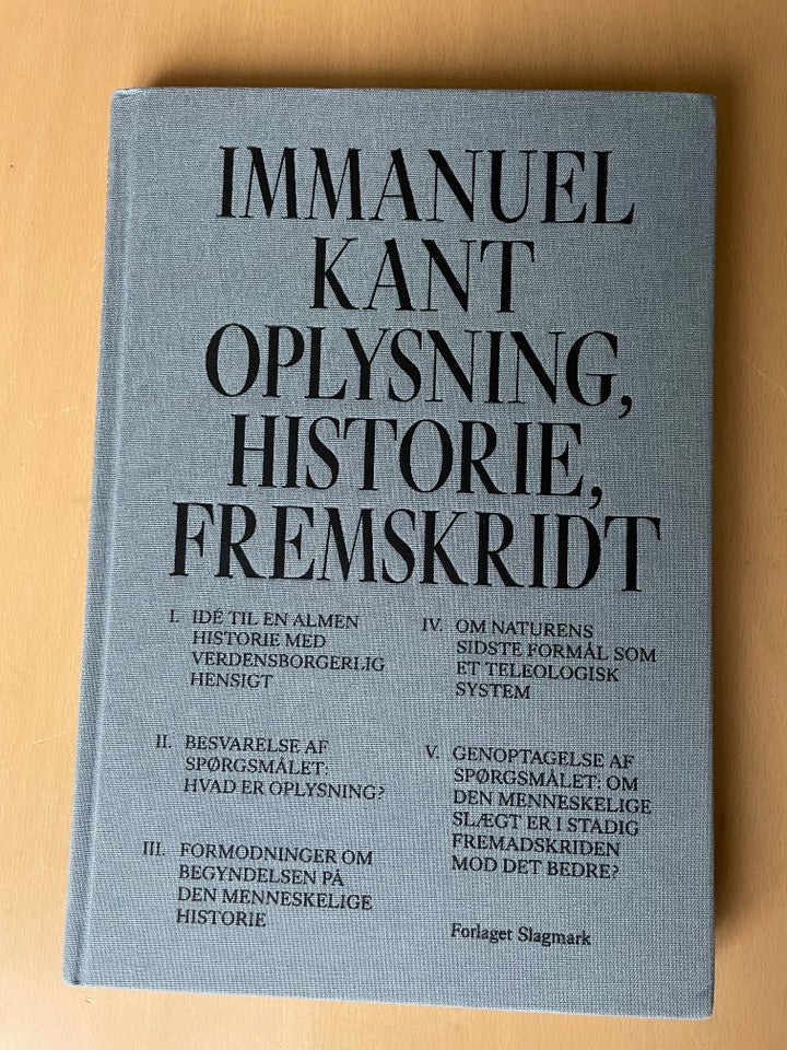 Oplysning, historie, fremskridt -