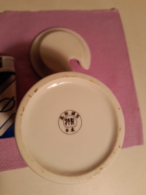 Porcelæn Sukkerkrukke med låg