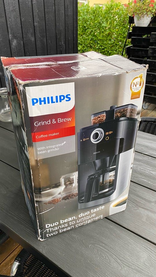 Kaffemaskine , Philips grind and