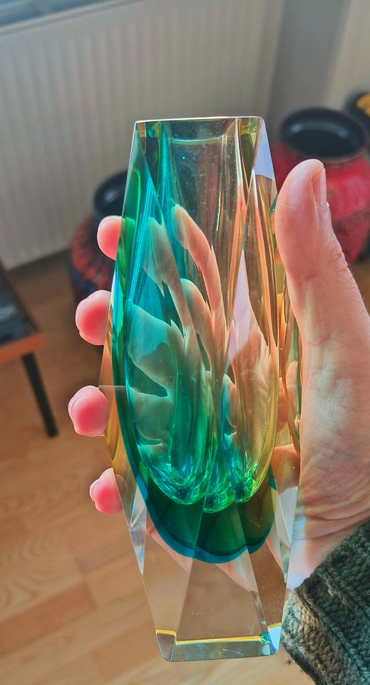 Glas, Vase, Murano sommerso