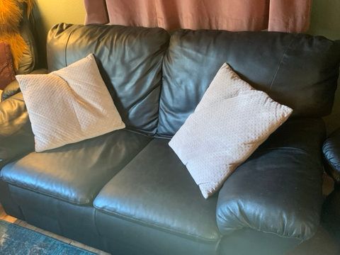 Sofa, læder, 2 pers.